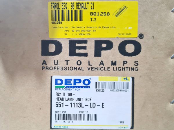 Farol Renault 21 89/94 Le 5511113l Depo - Image 2