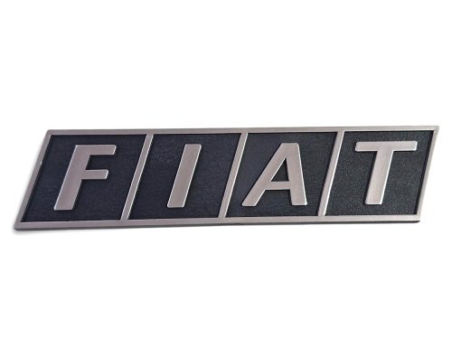 Emblema Tampa Tras Fiorino 88/93 Preto/cinza 23x5,5cm 00526