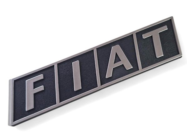 Emblema Tampa Tras Fiorino 88/93 Preto/cinza 23x5,5cm 00526 - Imagem 2