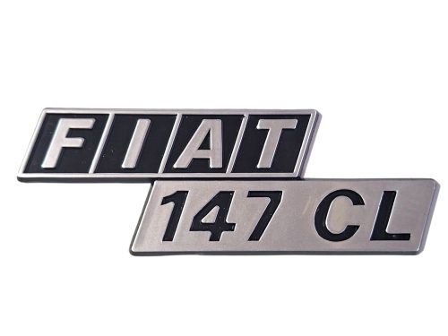 Emblema Fiat 147 Cl 76/86 Preto/cinza 00504