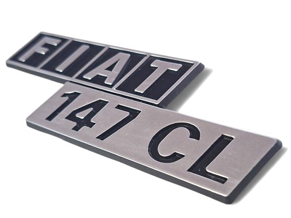 Emblema Fiat 147 Cl 76/86 Preto/cinza 00504 - Imagem 3