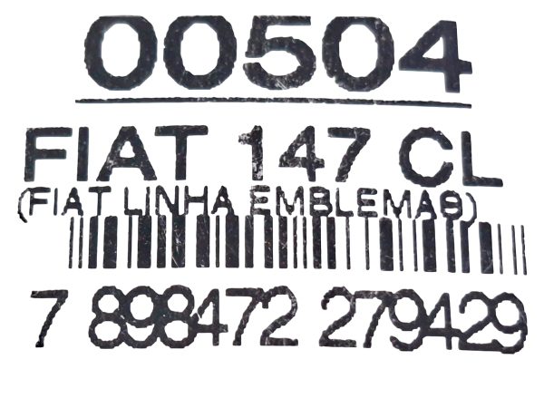 Emblema Fiat 147 Cl 76/86 Preto/cinza 00504 - Imagem 5