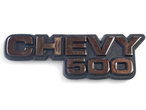 Emblema Chevy 500 83/95 Preto/cromo 00117b