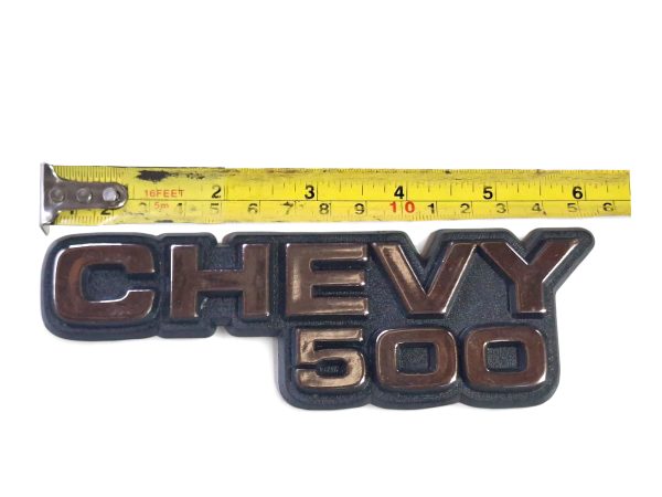 Emblema Chevy 500 83/95 Preto/cromo 00117b - Imagem 6