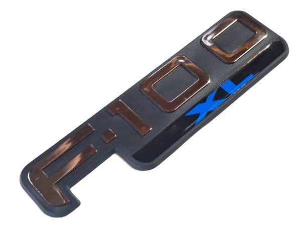 Emblema F-100 Xl 99/00 Preto/cromo 10603 22x6cm - Imagem 4