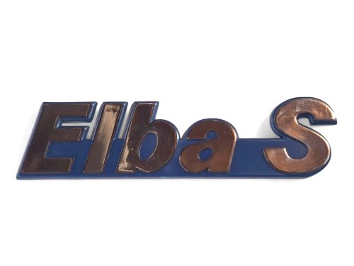 Emblema Elba S 87/93 Azul/cromo 00520a
