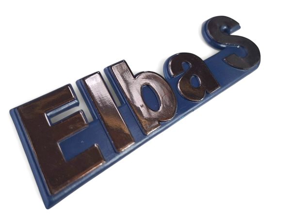 Emblema Elba S 87/93 Azul/cromo 00520a - Imagem 4