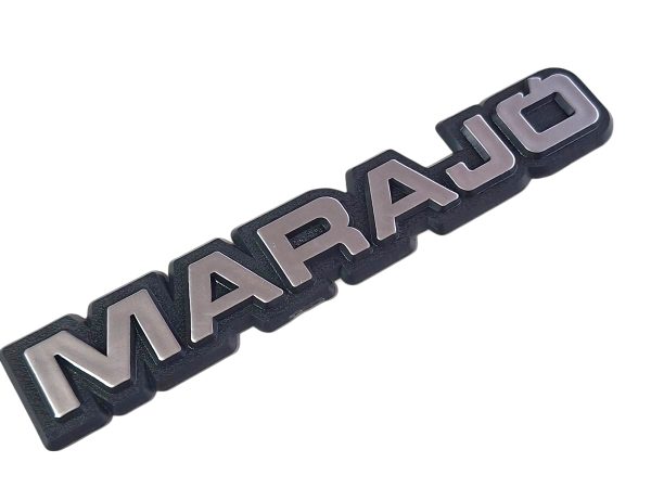 Emblema Marajó 80/89 Preto/cinza 00121 - Imagem 2