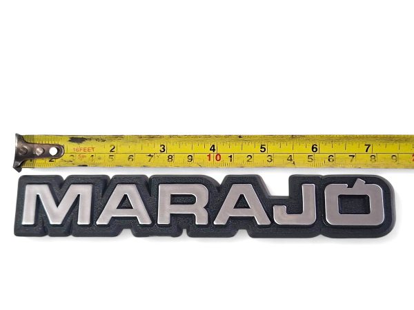 Emblema Marajó 80/89 Preto/cinza 00121 - Imagem 5