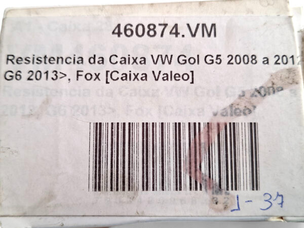 Resistência Cx Evaporadora Ar Condicionado Gol Fox 460874.vm - Imagem 2