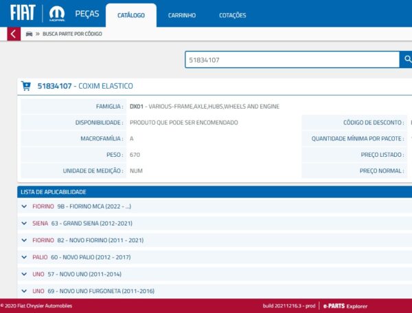 Coxim Le Câmbio Fiorino Uno Palio Grand Siena 81535 - Imagem 6