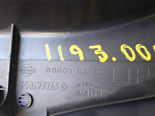 Acabamento Moldura Coluna LE Frontier 02/07 669018Z400 Preto - Imagem 5