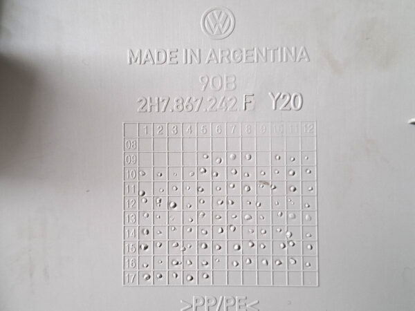 Acabamento Moldura Coluna LD Amarok 11/15 2H7867242F - Imagem 5