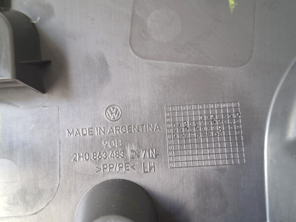 Acabamento Moldura Coluna D/LE Amarok 11/15 2H0863483D Cinza - Imagem 5