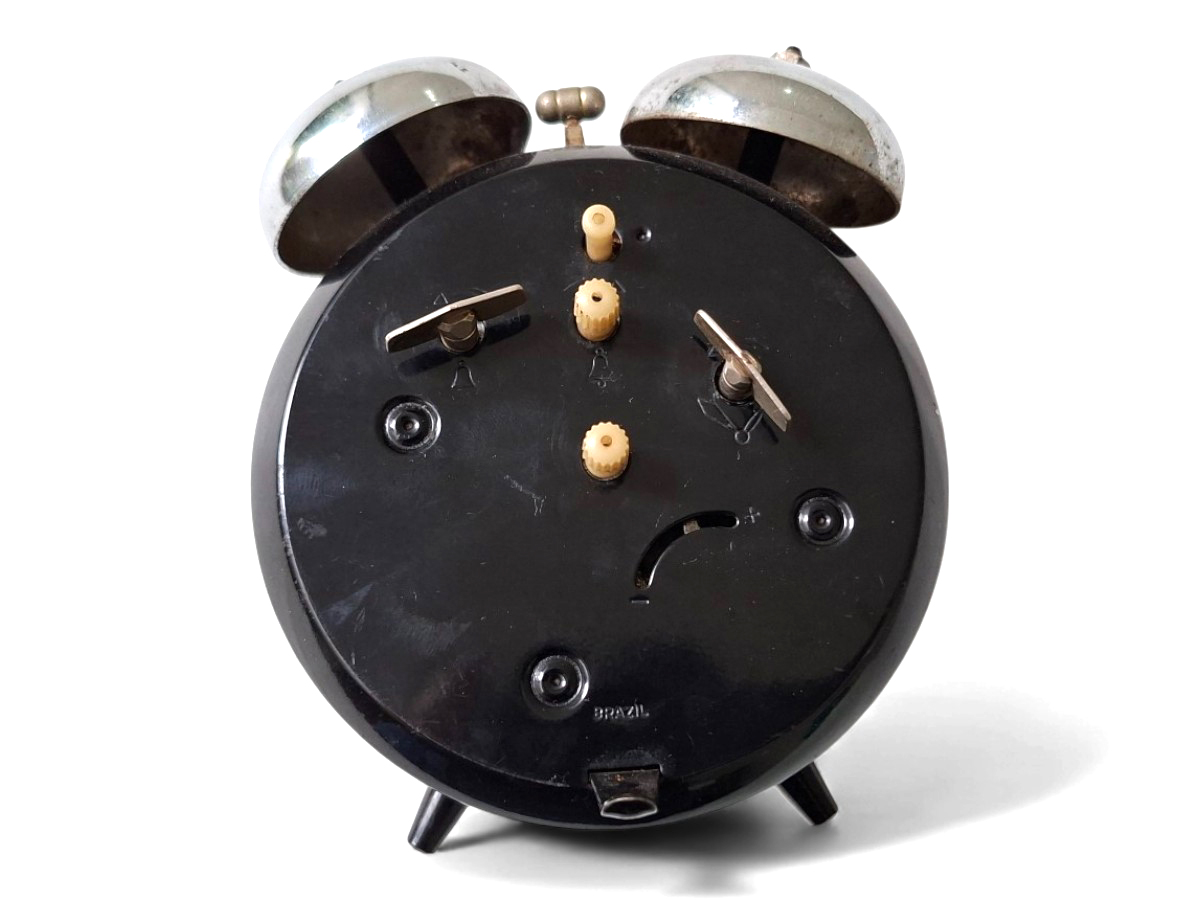 Relógio Despertador Westclox Preto Analogico - Imagem 2