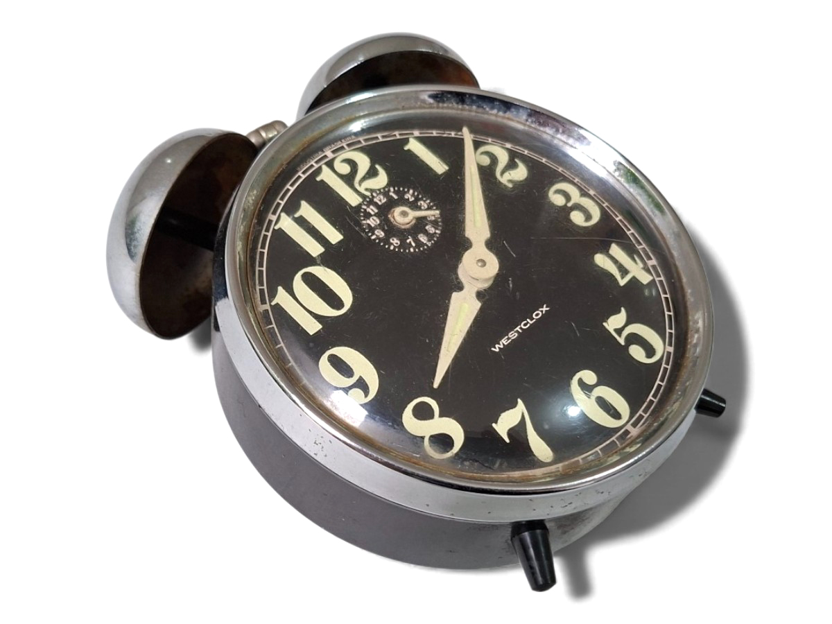 Relógio Despertador Westclox Preto Analogico - Imagem 4