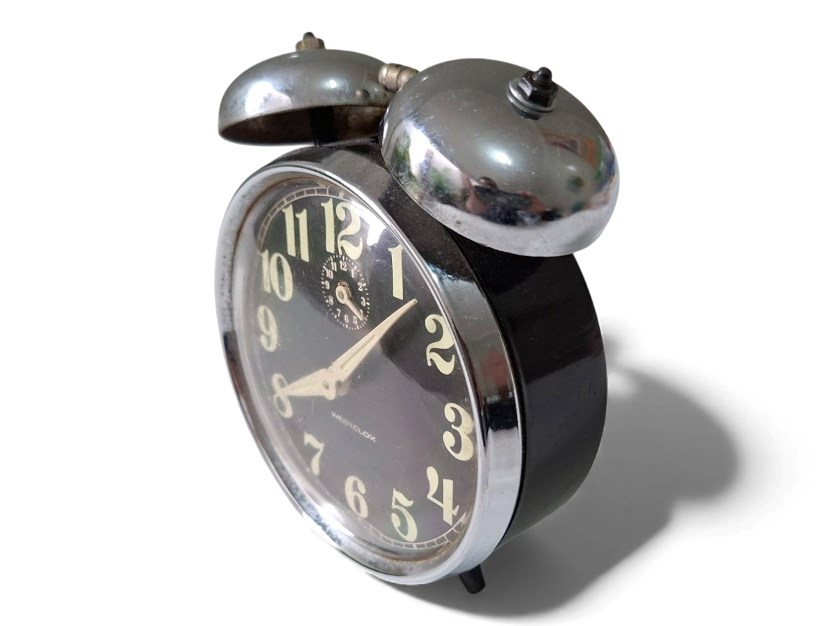 Relógio Despertador Westclox Preto Analogico - Imagem 5