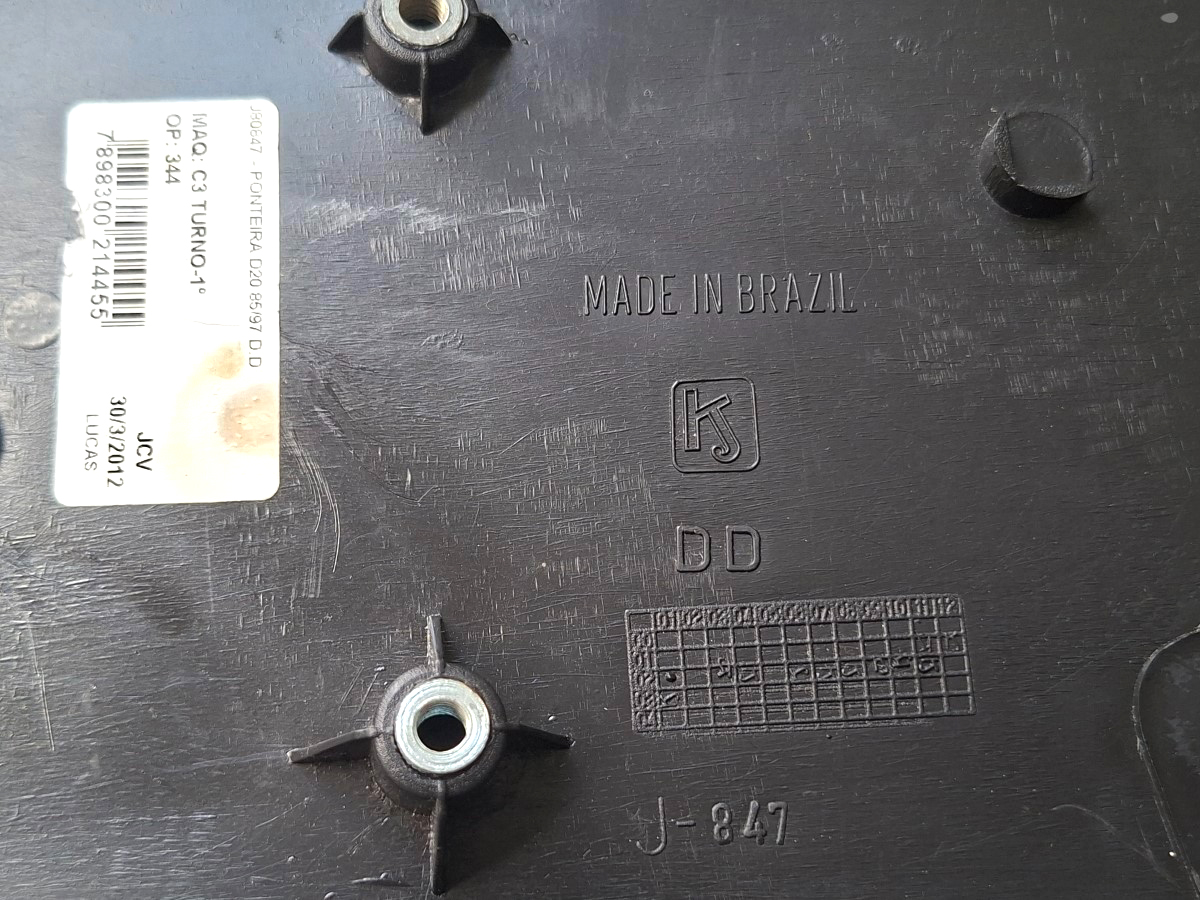 Polaina Ponteira Para-choque D20 D/ld 85/90 Kj J80847 Preto - Imagem 3