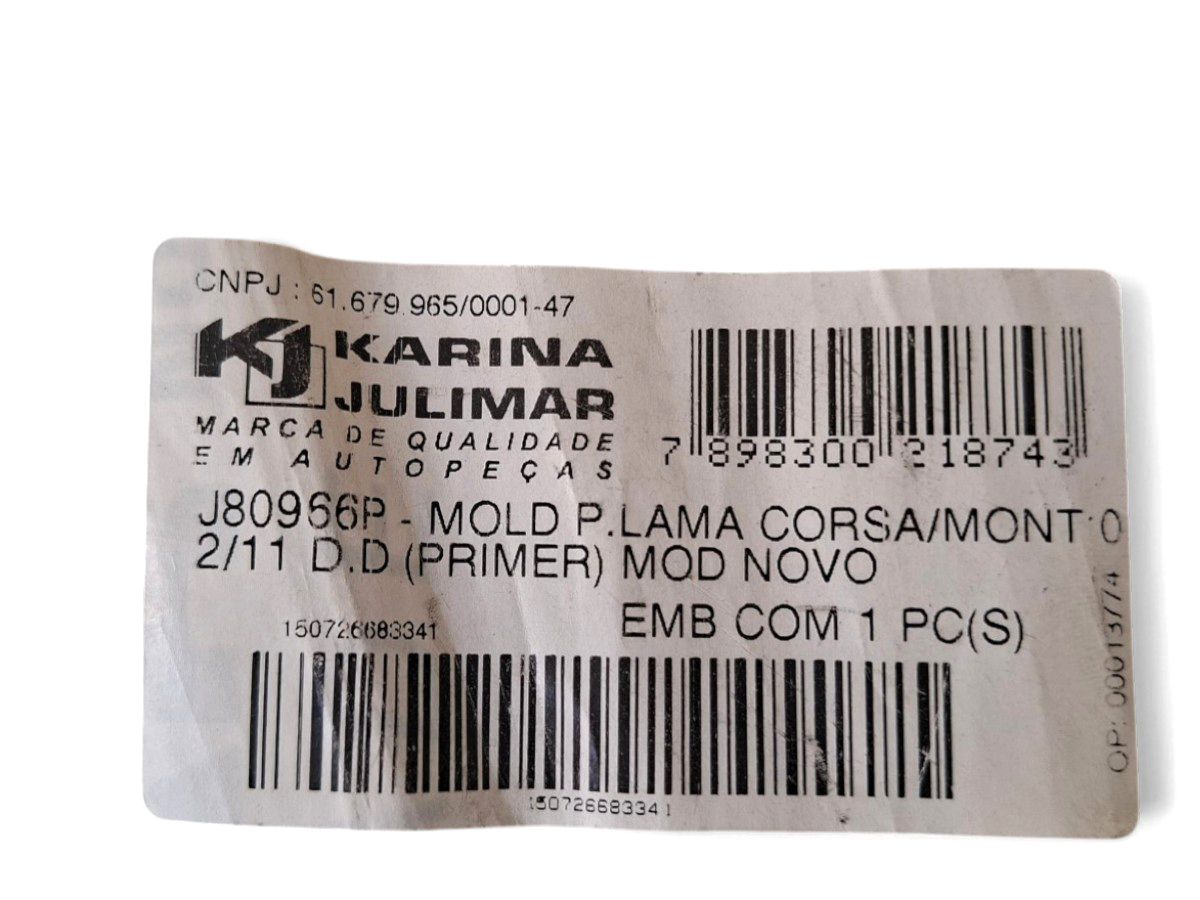 Moldura D/ld Para-lama Corsa Montana 02/11 Kj J80966p Prime - Imagem 5