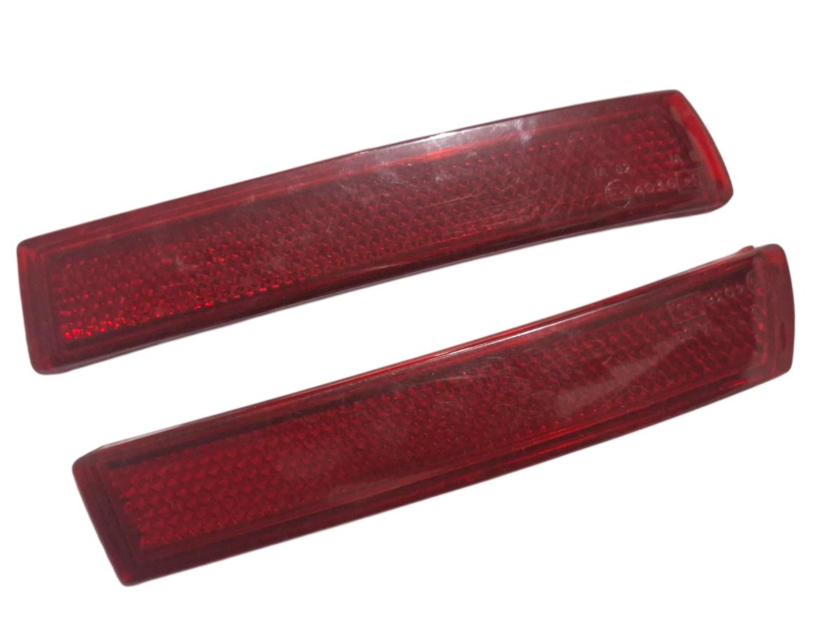 Par Refletor Para-choque Palio Bravo 51701564 / 51701565 Vermelho - Imagem 2