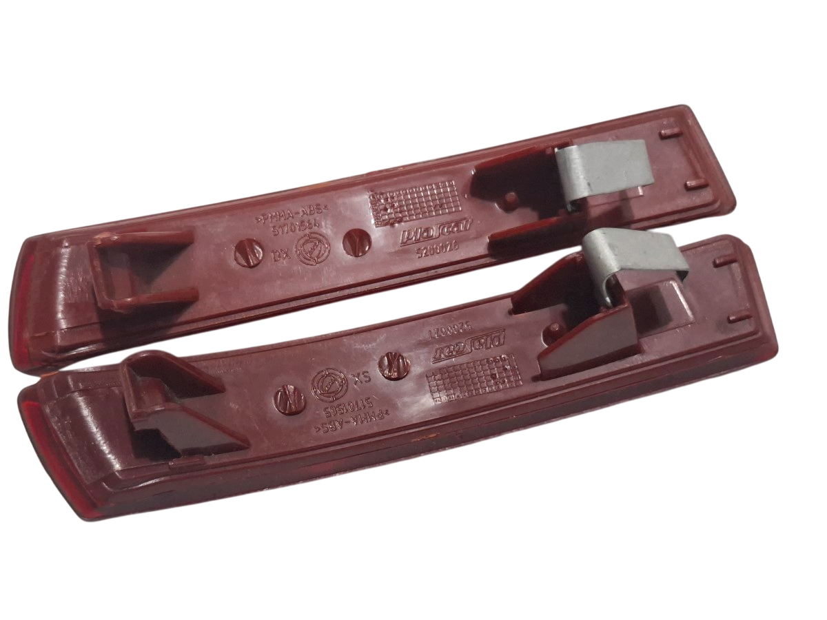 Par Refletor Para-choque Palio Bravo 51701564 / 51701565 Vermelho - Imagem 3
