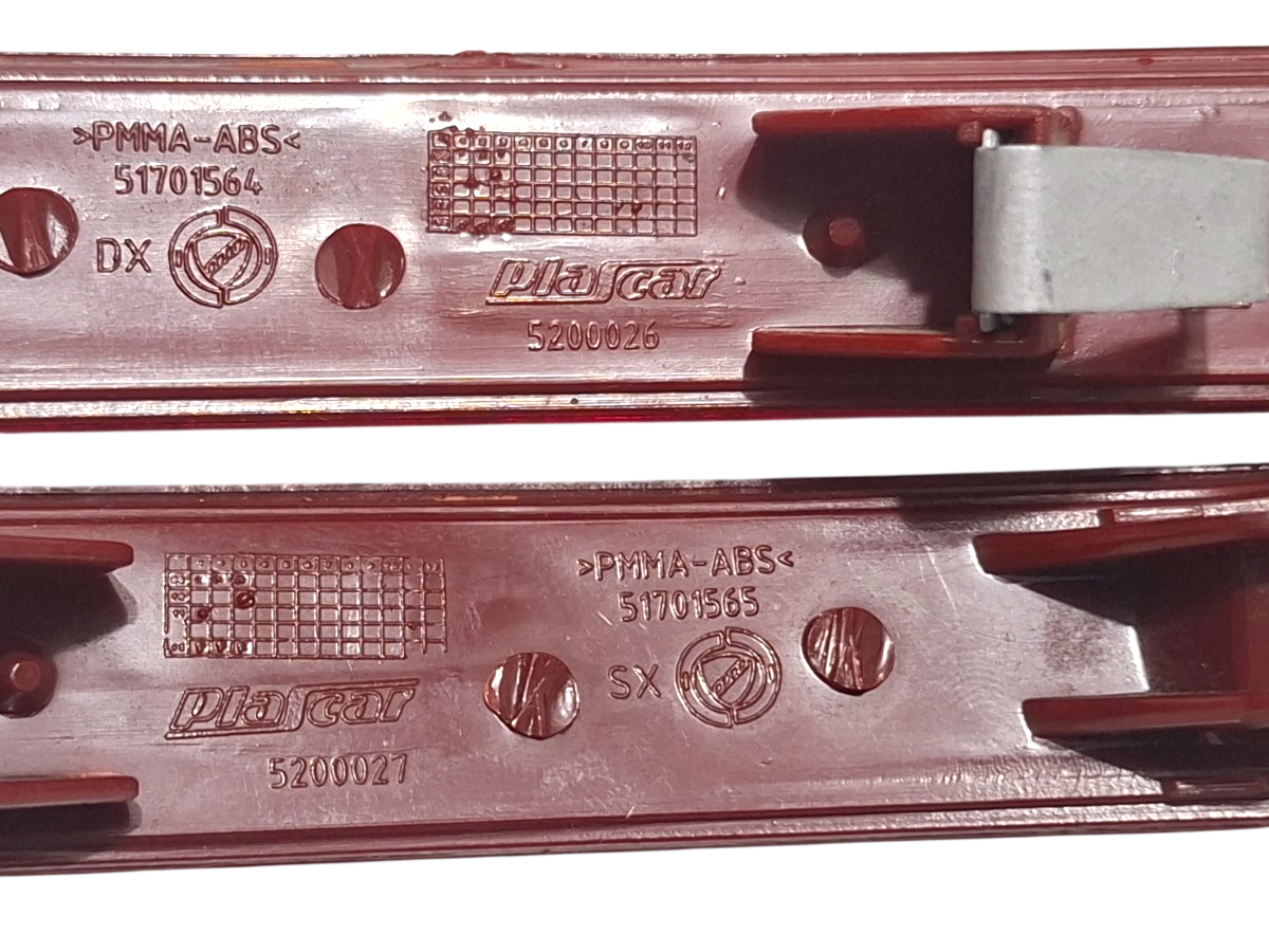 Par Refletor Para-choque Palio Bravo 51701564 / 51701565 Vermelho - Imagem 4